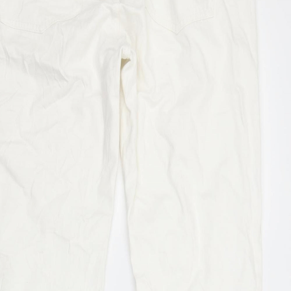 Weekday Mens White  Denim Straight Jeans Size 34 L30 in