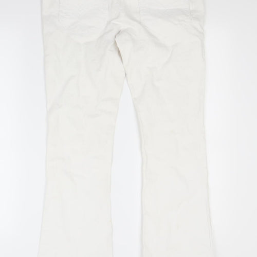 MK Womens White  Denim Bootcut Jeans Size 10 L29 in