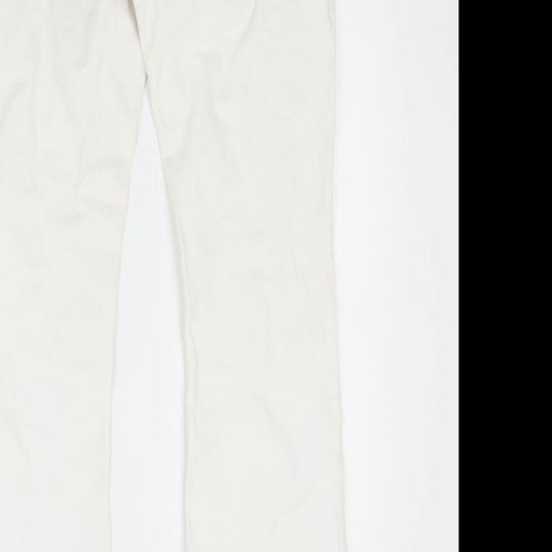 MK Womens White  Denim Bootcut Jeans Size 10 L29 in