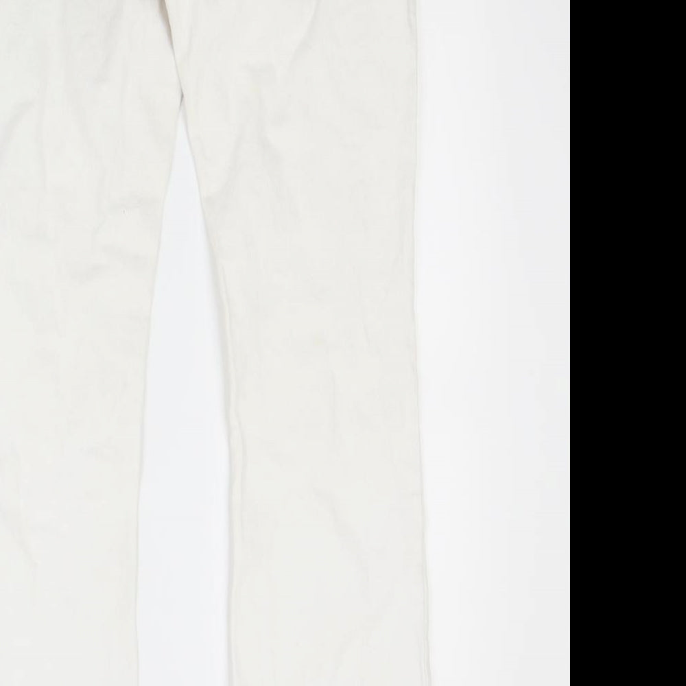 MK Womens White  Denim Bootcut Jeans Size 10 L29 in