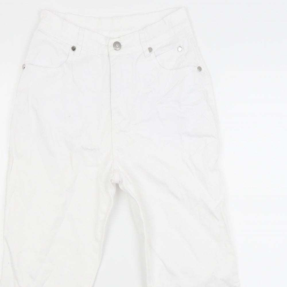 Marble Womens White  Denim Cropped Jeans Size 10 L20 in