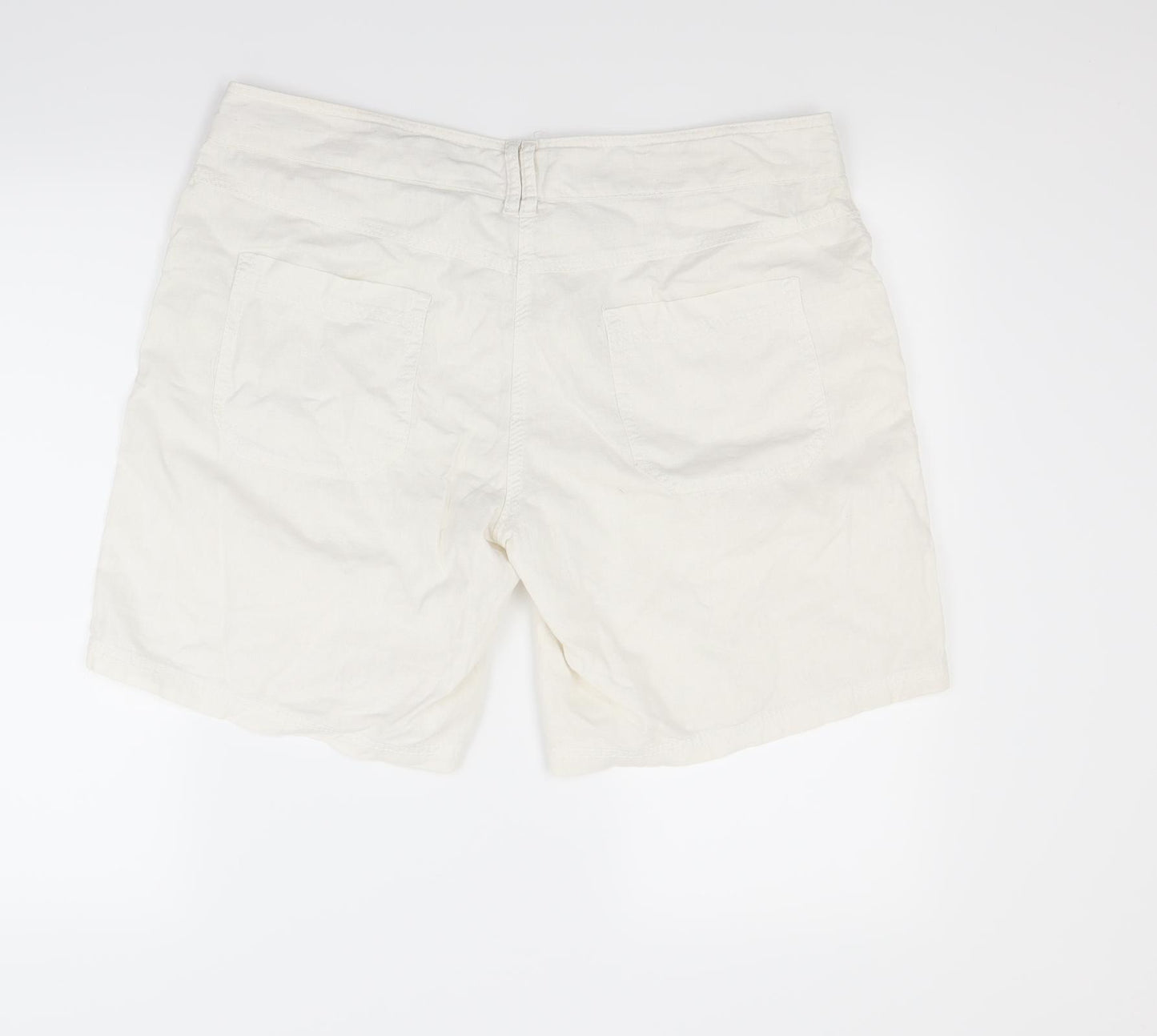 NEXT Womens White   Chino Shorts Size 16