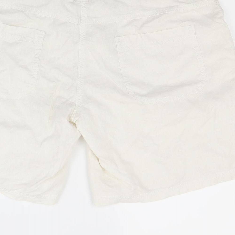 NEXT Womens White   Chino Shorts Size 16