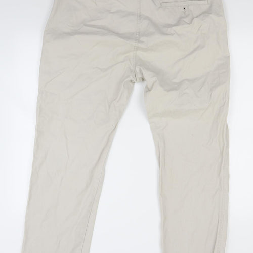 Marks and Spencer Mens Beige   Trousers  Size 38 L31 in
