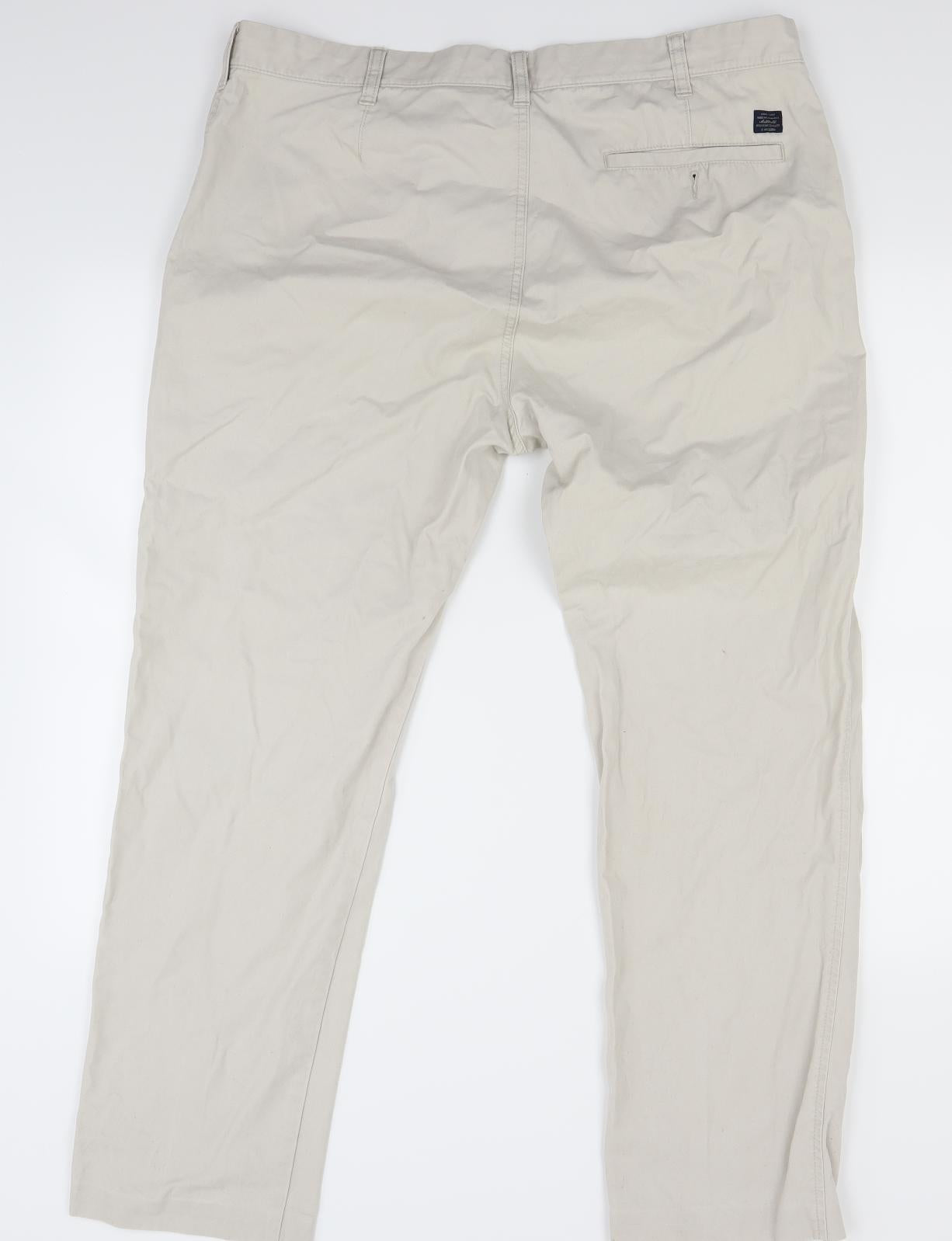 Marks and Spencer Mens Beige   Trousers  Size 38 L31 in