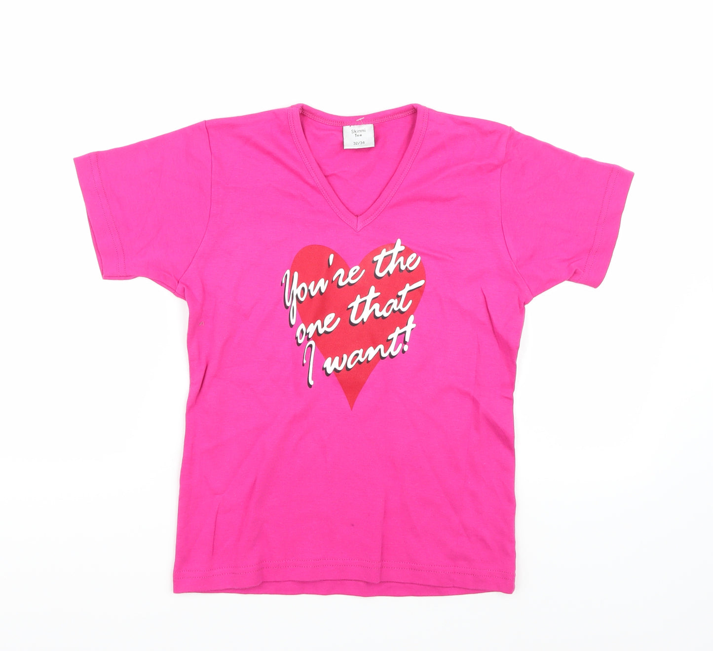 Skinni tee Womens Pink   Basic T-Shirt Size 8