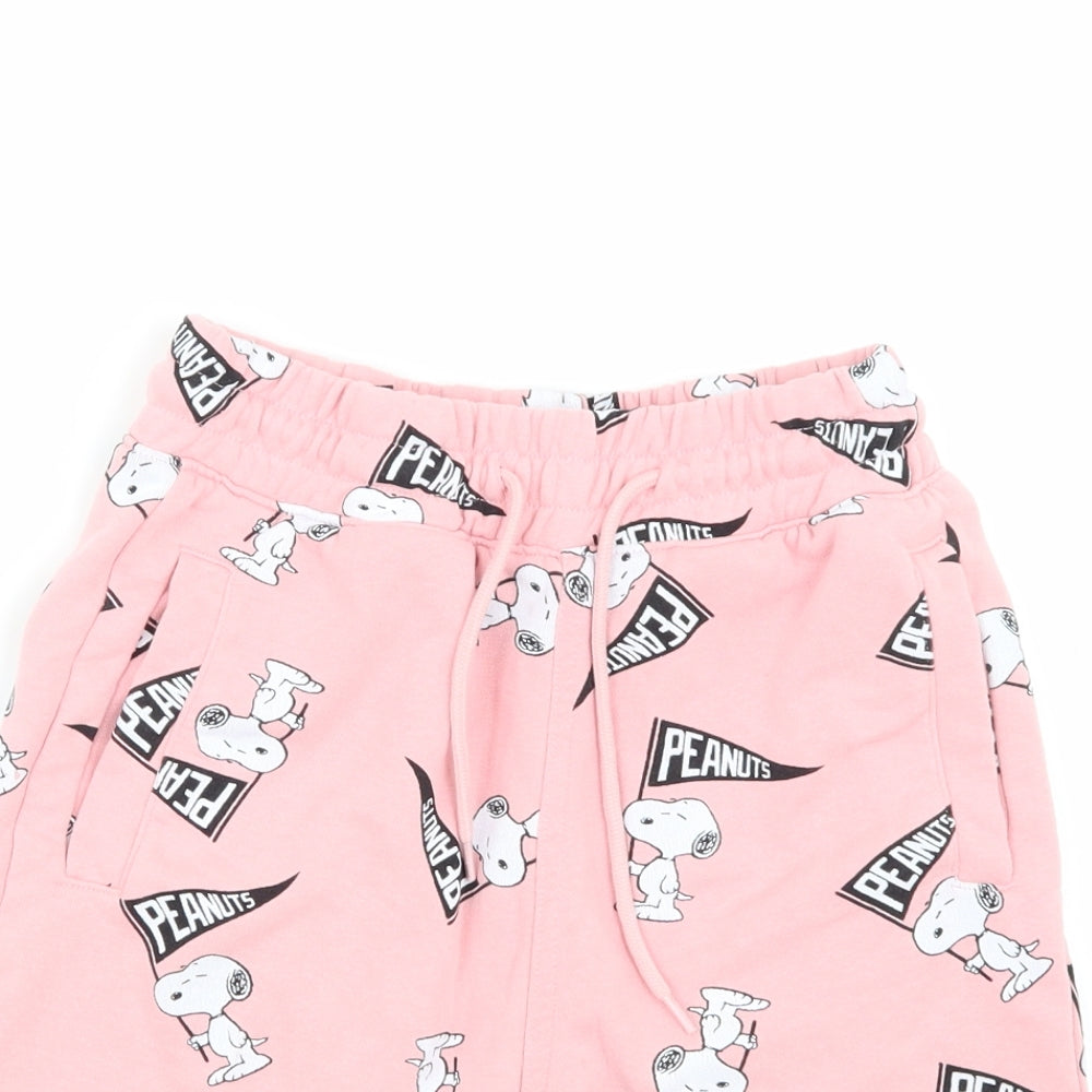 H&M Womens Pink   Sweat Shorts Size XS