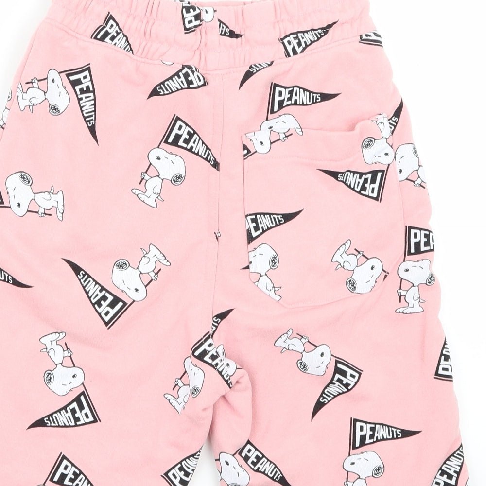 H&M Womens Pink   Sweat Shorts Size XS