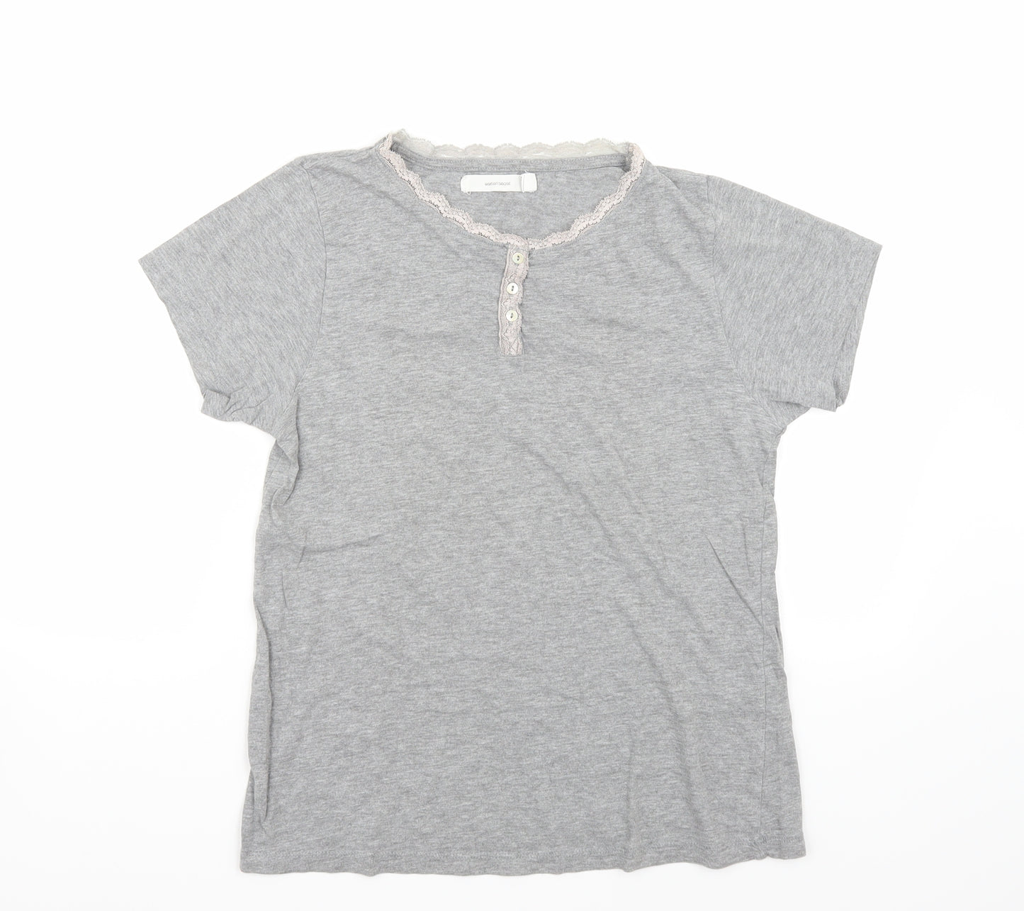 Womans Secret Womens Grey   Basic T-Shirt Size 10
