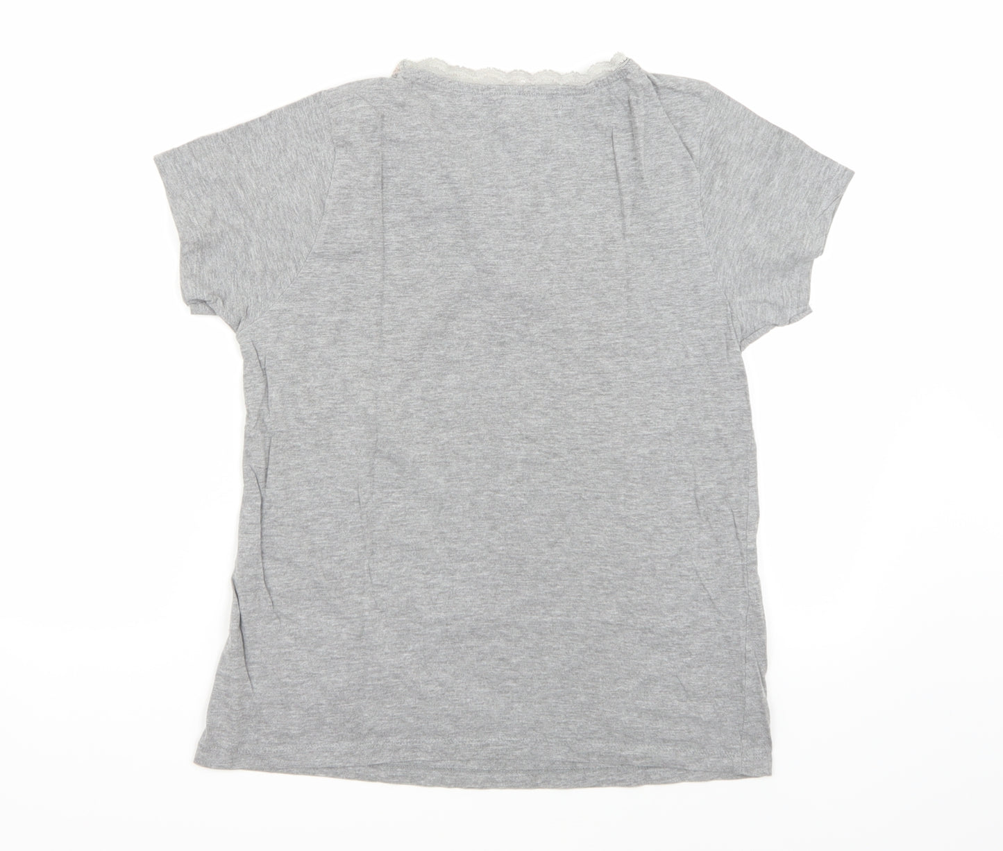 Womans Secret Womens Grey   Basic T-Shirt Size 10