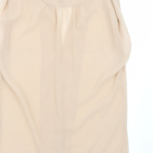 W118 Womens Beige   Basic Blouse Size S