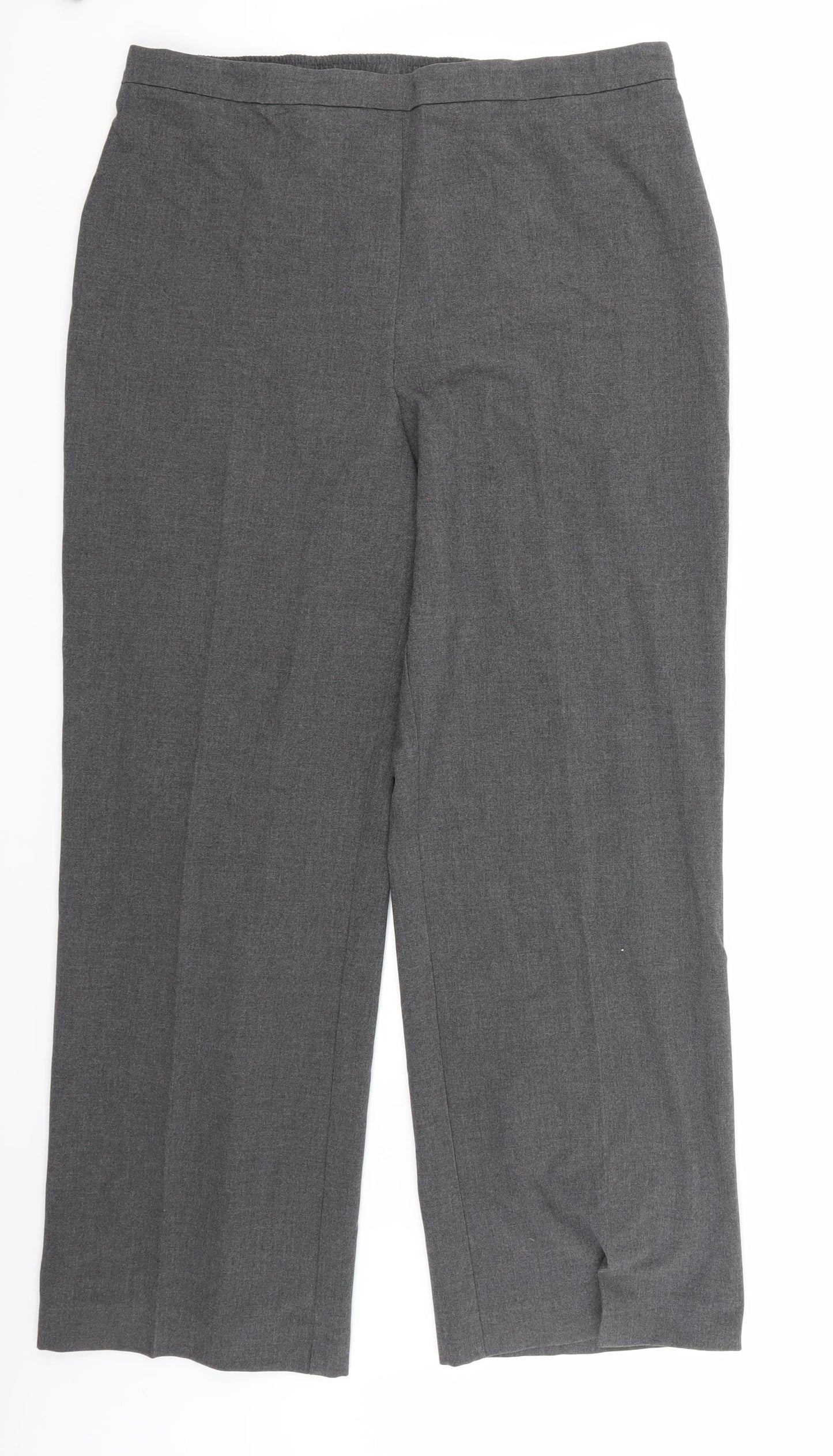 Slimma Womens Grey   Trousers  Size 16 L31 in