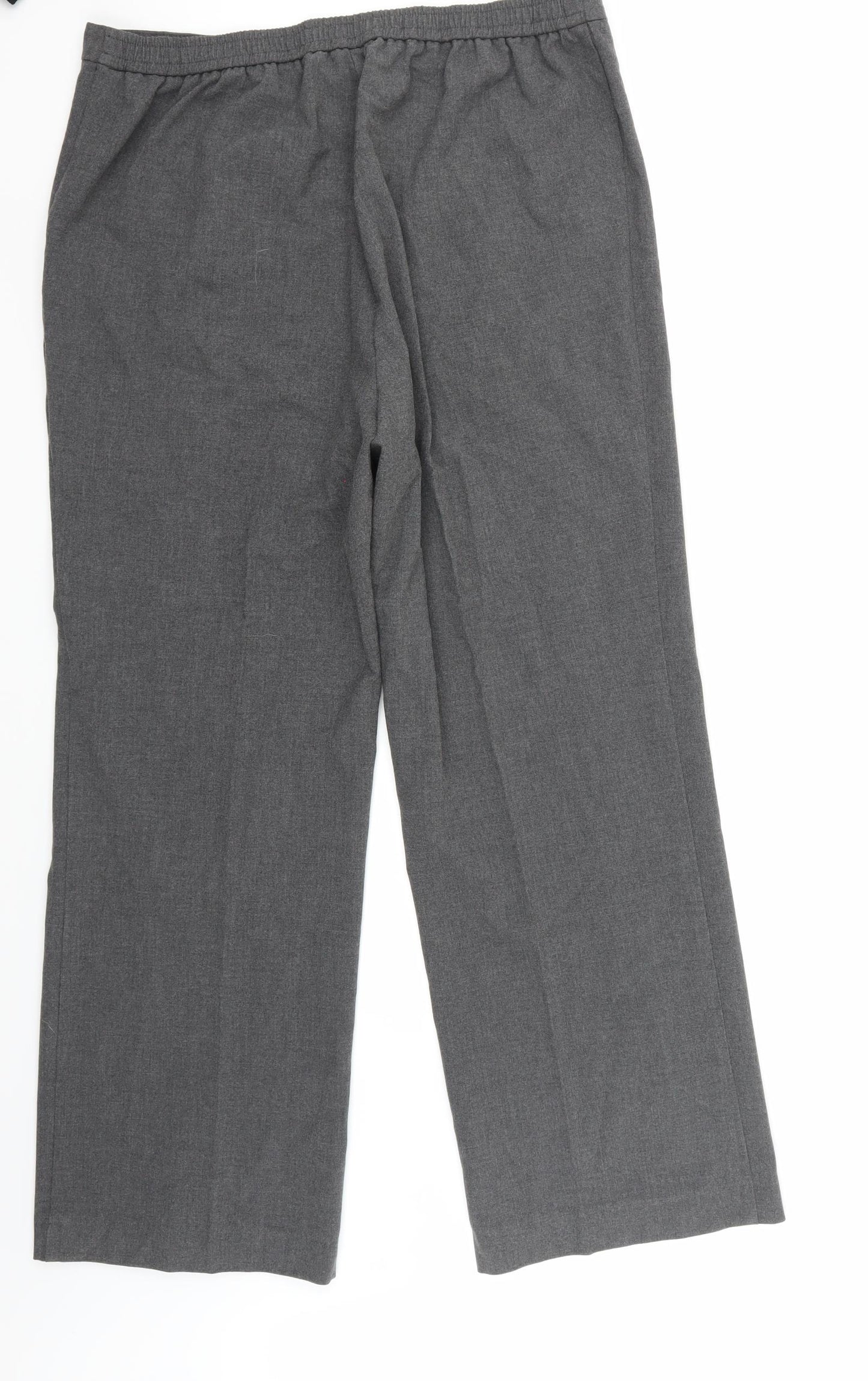 Slimma Womens Grey   Trousers  Size 16 L31 in