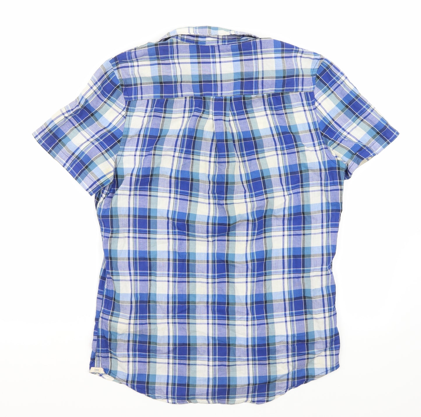 Lee Mens Blue Check   Button-Up Size S