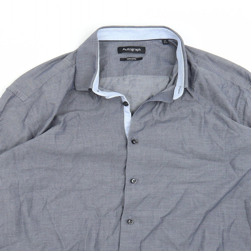 Autograph Mens Blue    Button-Up Size 42
