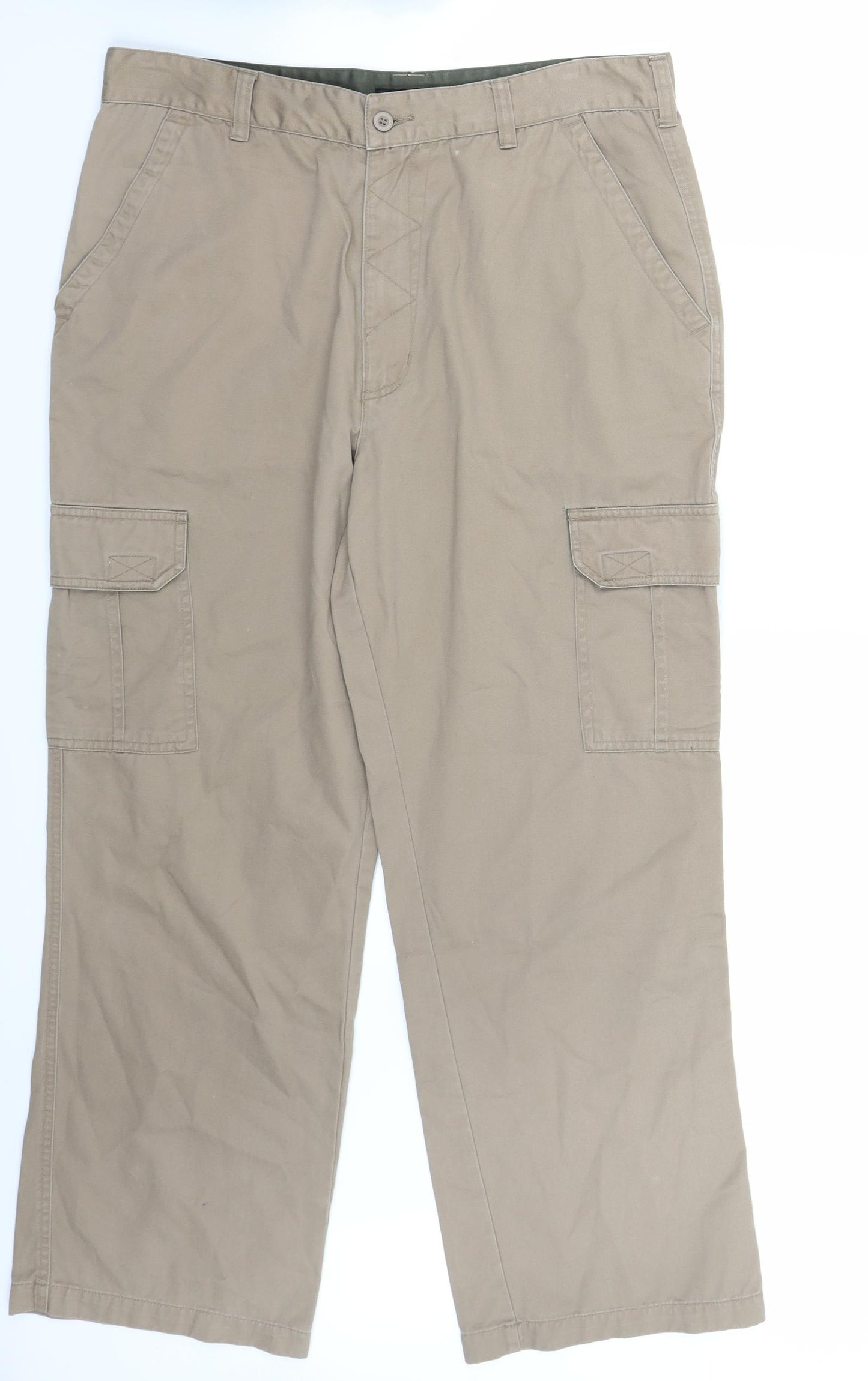 George Mens Brown   Cargo Trousers Size 34 L29 in