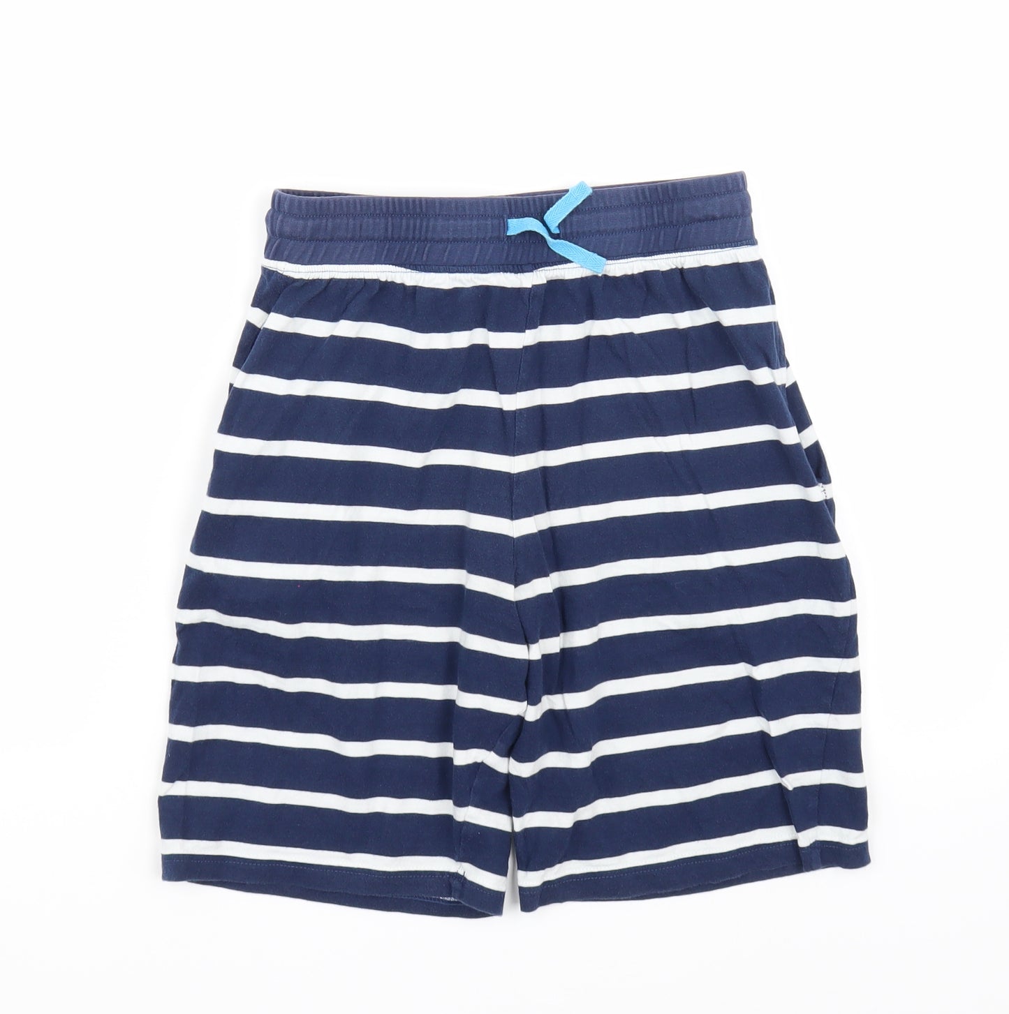 Marks and Spencer Boys Blue Striped  Sweat Shorts Size 10-11 Years