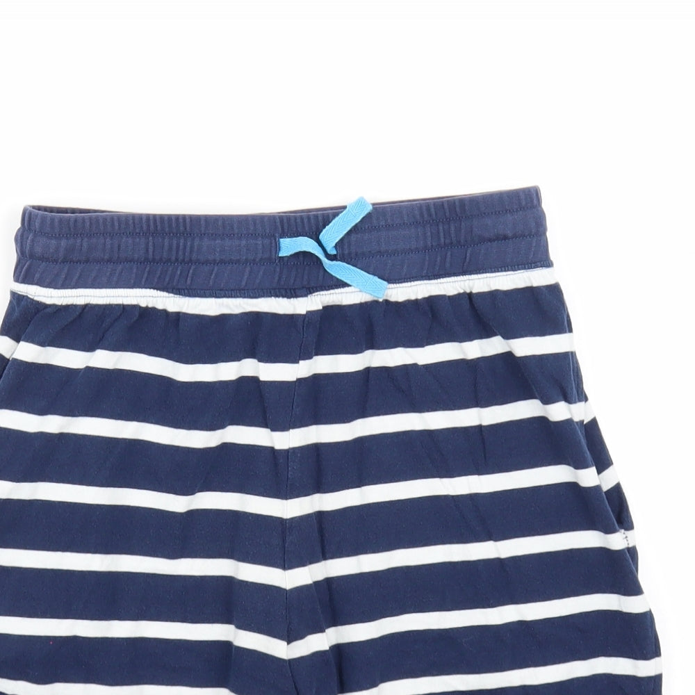 Marks and Spencer Boys Blue Striped  Sweat Shorts Size 10-11 Years