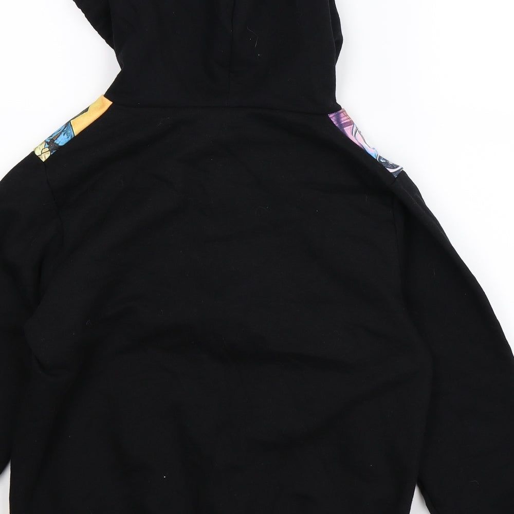 Preworn Womens Black   Full Zip Hoodie Size 12