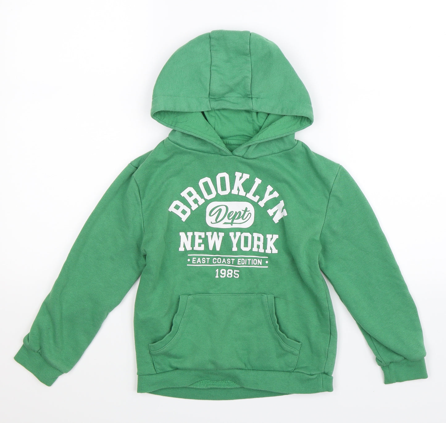 Primark Boys Green   Pullover Hoodie Size 7-8 Years