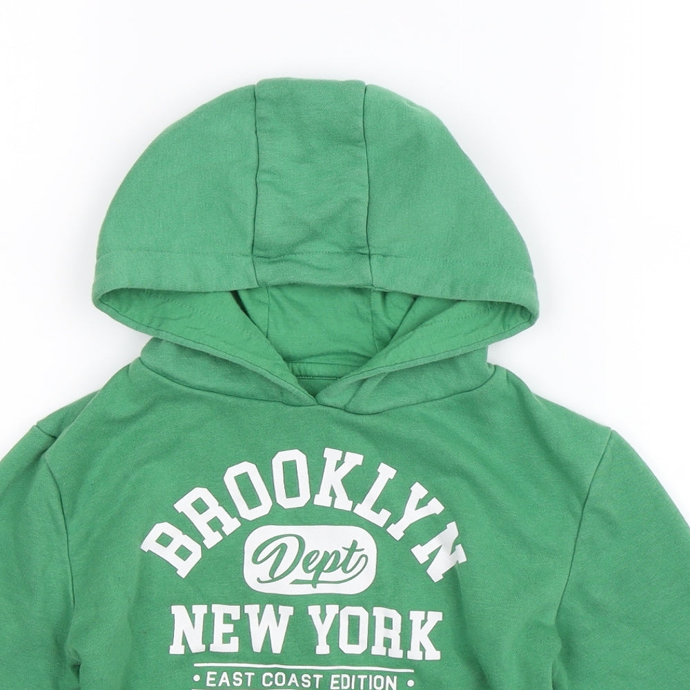 Primark Boys Green   Pullover Hoodie Size 7-8 Years