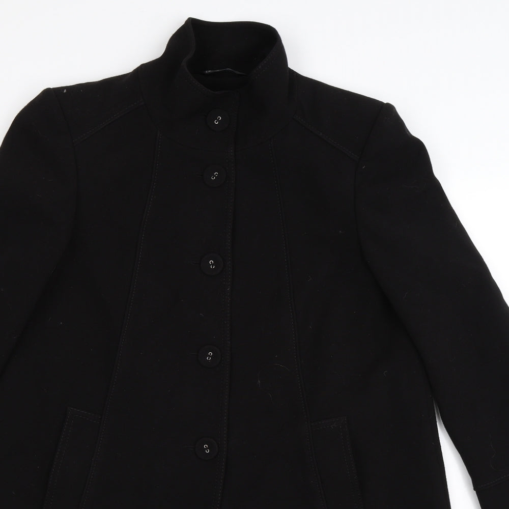 BHS Womens Black   Overcoat Coat Size 12
