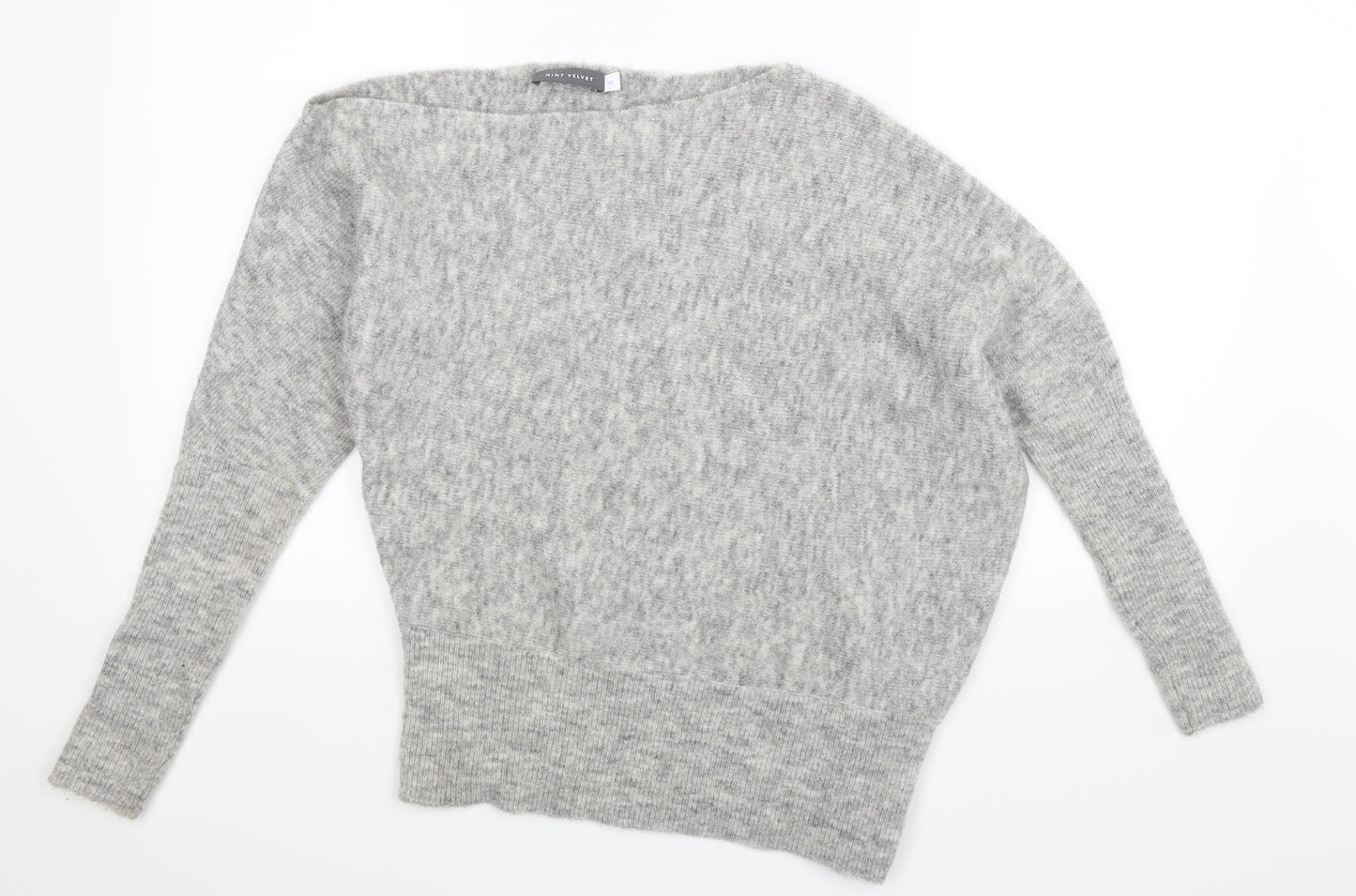 Mint Velvet Womens Grey  Knit Pullover Jumper Size XS