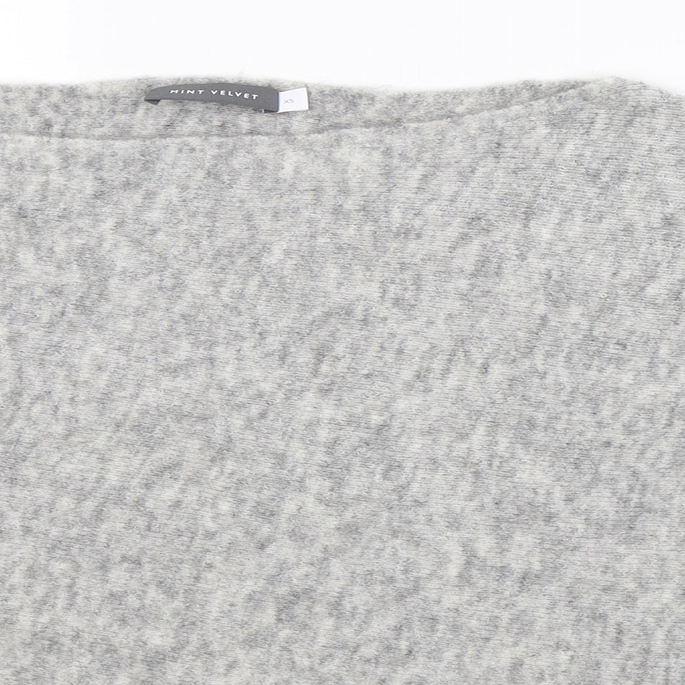 Mint Velvet Womens Grey  Knit Pullover Jumper Size XS