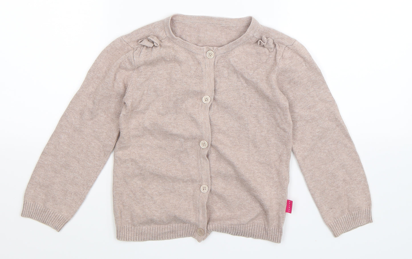 Nutmeg Boys Grey  Knit Cardigan Jumper Size 5-6 Years