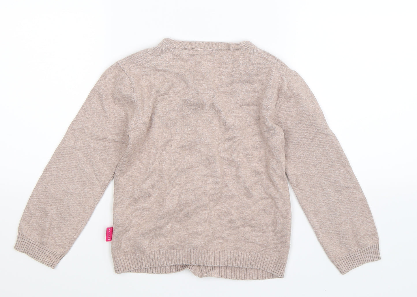 Nutmeg Boys Grey  Knit Cardigan Jumper Size 5-6 Years