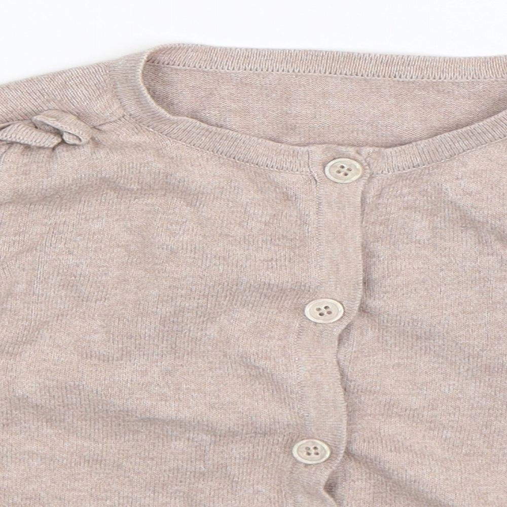 Nutmeg Boys Grey  Knit Cardigan Jumper Size 5-6 Years