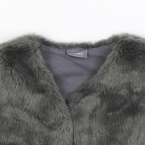 NEXT Girls Grey   Gilet Waistcoat Size 2-3 Years