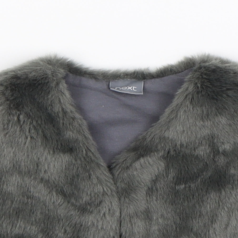 NEXT Girls Grey   Gilet Waistcoat Size 2-3 Years