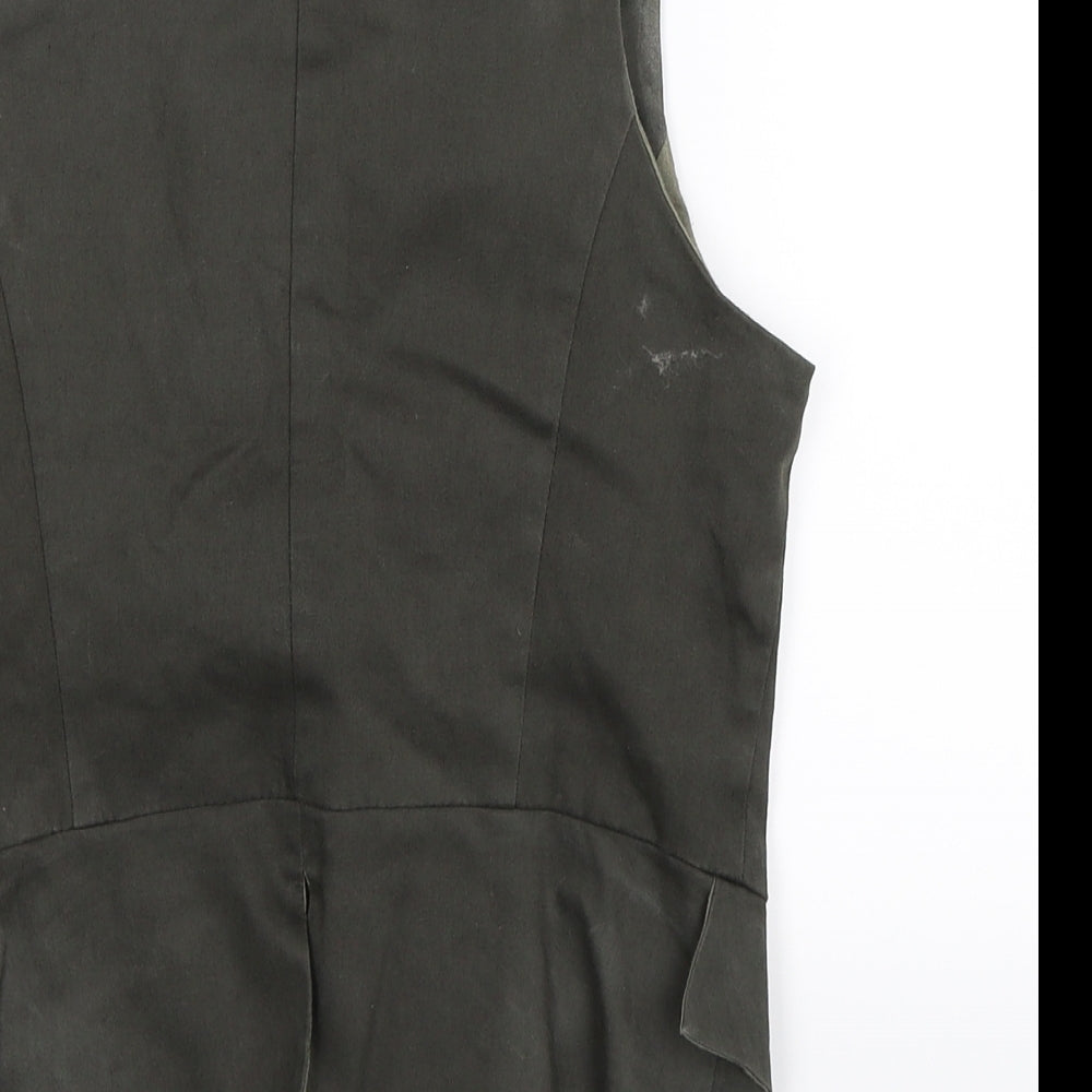 Zara Womens Grey   Gilet Waistcoat Size XS