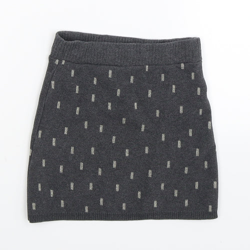 H&M Girls Grey   A-Line Skirt Size 7-8 Years