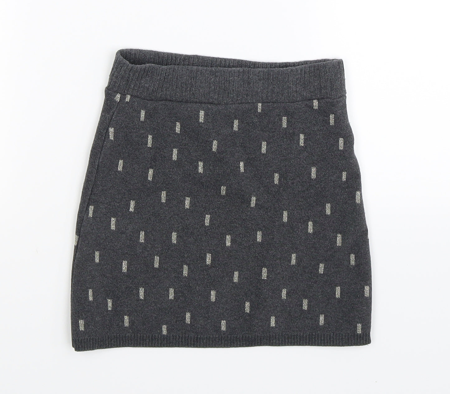 H&M Girls Grey   A-Line Skirt Size 7-8 Years