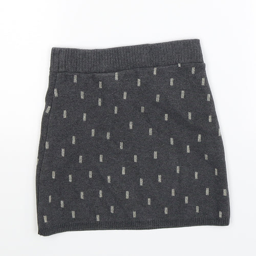 H&M Girls Grey   A-Line Skirt Size 7-8 Years