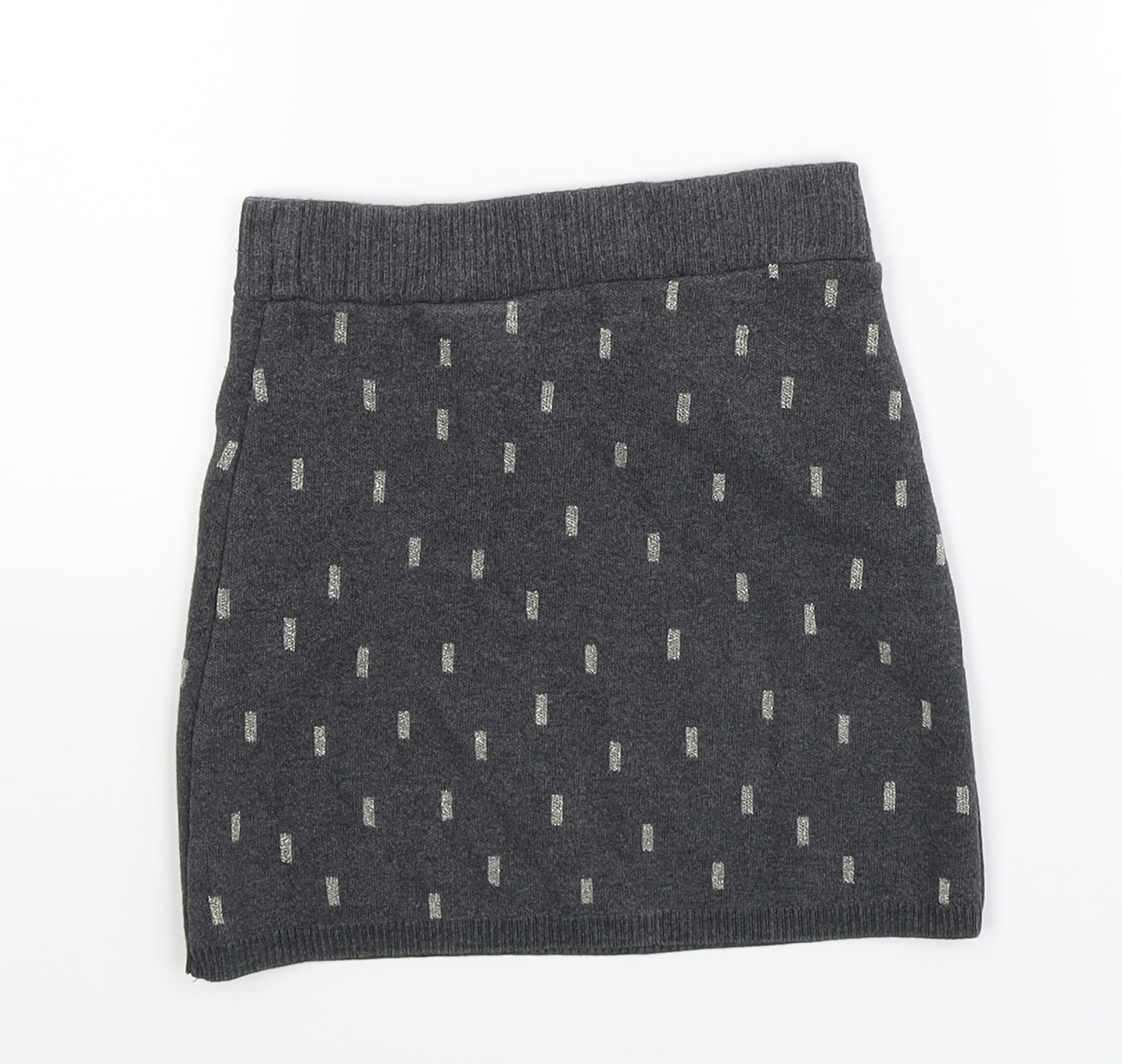 H&M Girls Grey   A-Line Skirt Size 7-8 Years