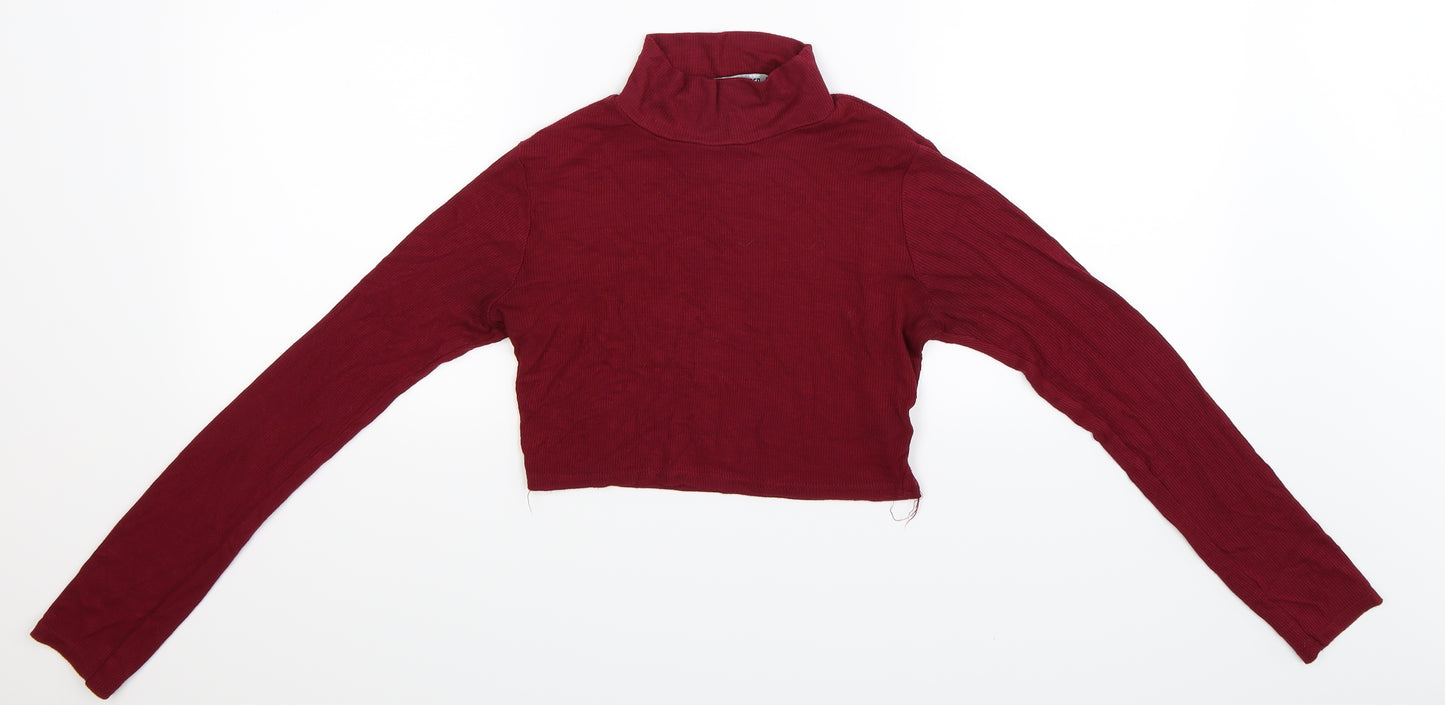 Missguided Womens Brown  Knit Pullover Jumper Size 10