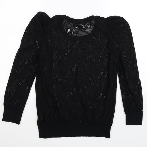 Denim Co Womens Black  Knit Pullover Jumper Size 8