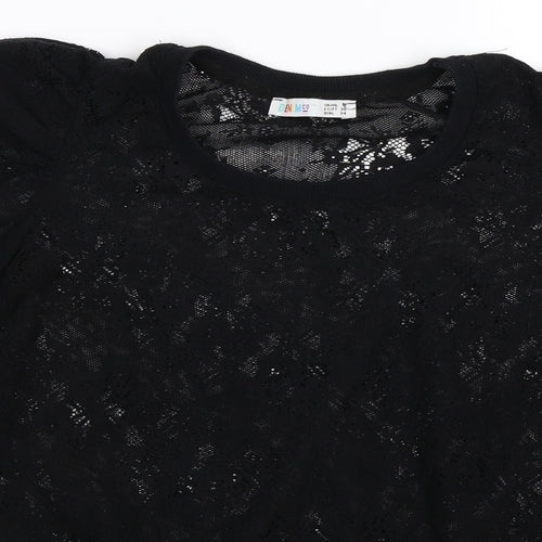 Denim Co Womens Black  Knit Pullover Jumper Size 8