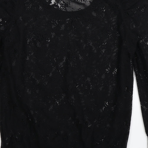 Denim Co Womens Black  Knit Pullover Jumper Size 8