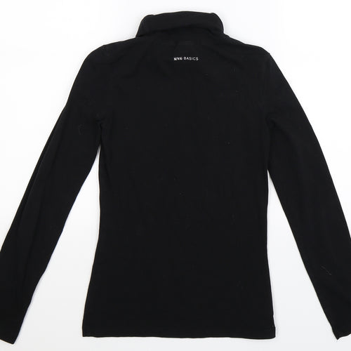 Mango Womens Black   Pullover Sweatshirt Size S