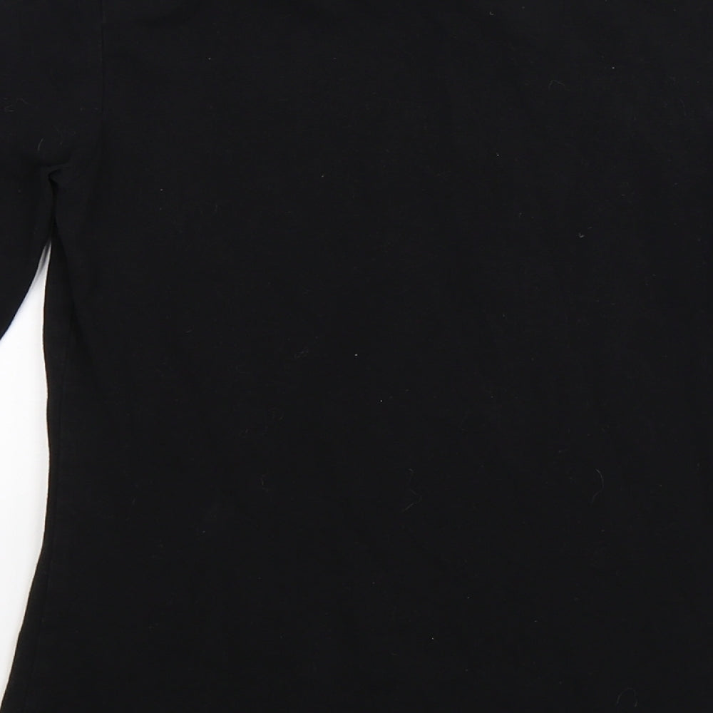 Mango Womens Black   Pullover Sweatshirt Size S