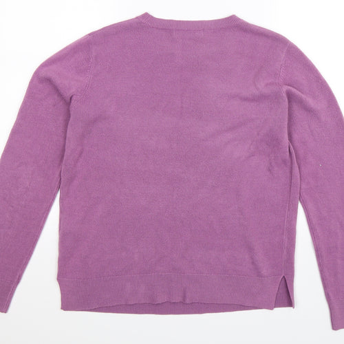 Marks and Spencer Womens Purple  Knit Pullover Jumper Size 12