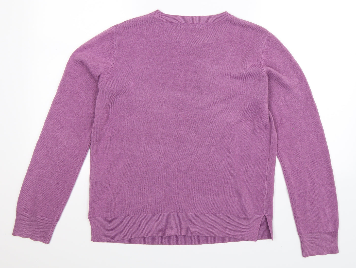 Marks and Spencer Womens Purple  Knit Pullover Jumper Size 12