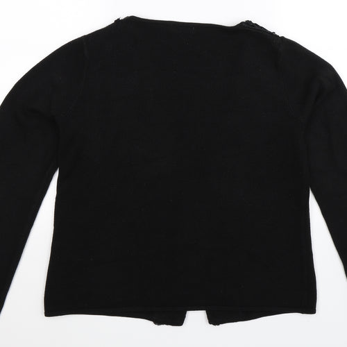 Per Una Womens Black  Knit Cardigan Jumper Size 14