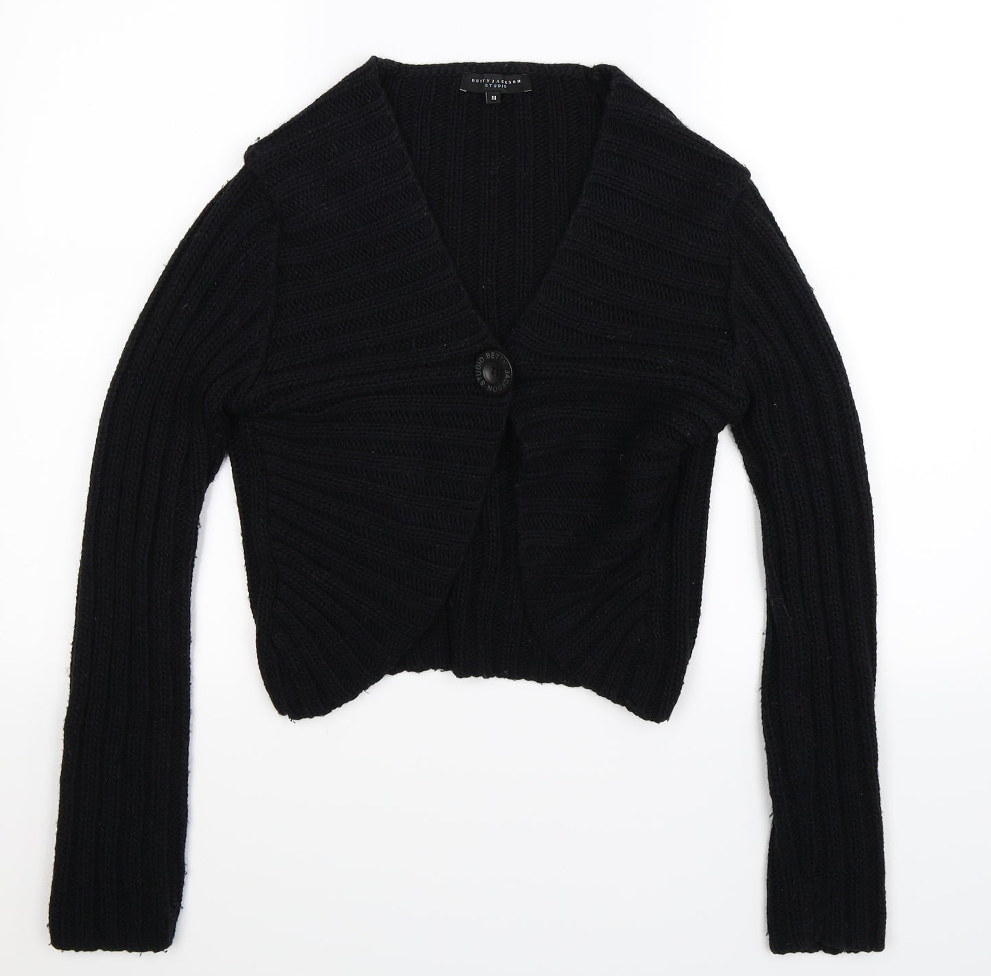 Betty Jackson Womens Blue  Knit Cardigan Jumper Size M