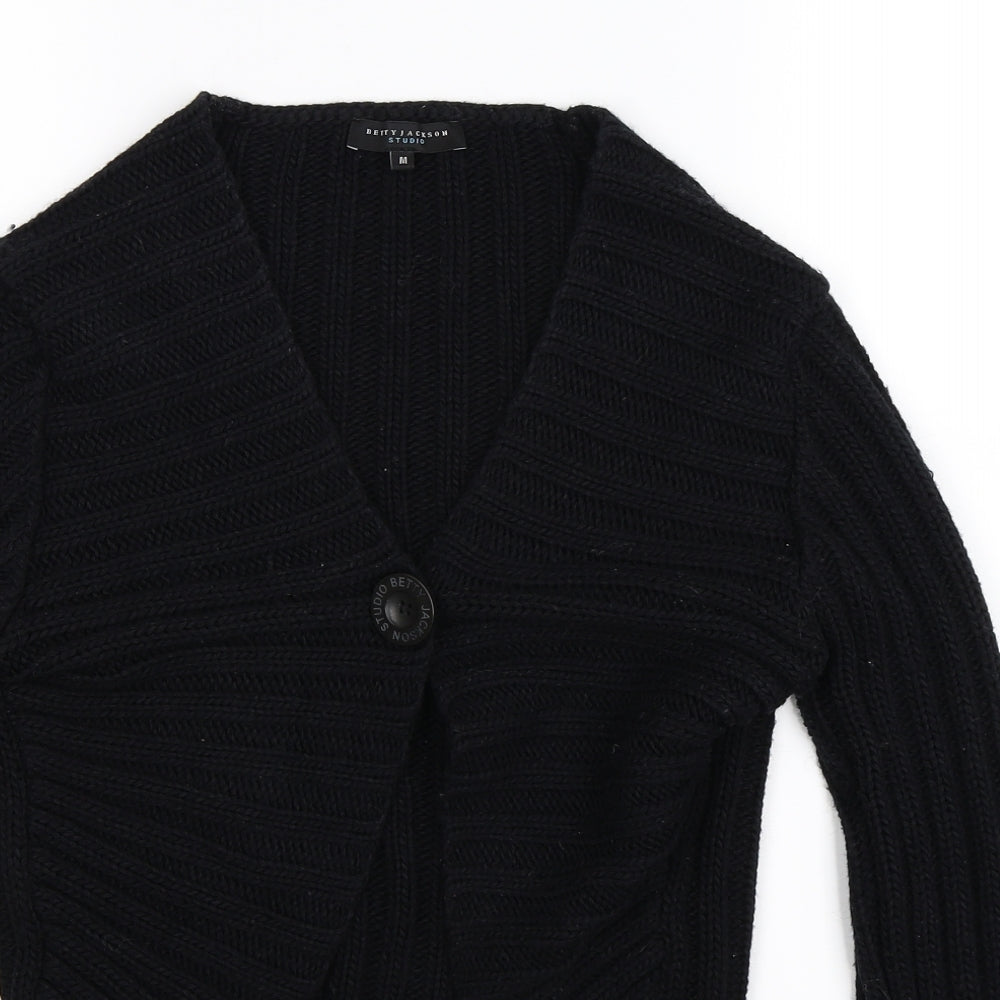 Betty Jackson Womens Blue  Knit Cardigan Jumper Size M
