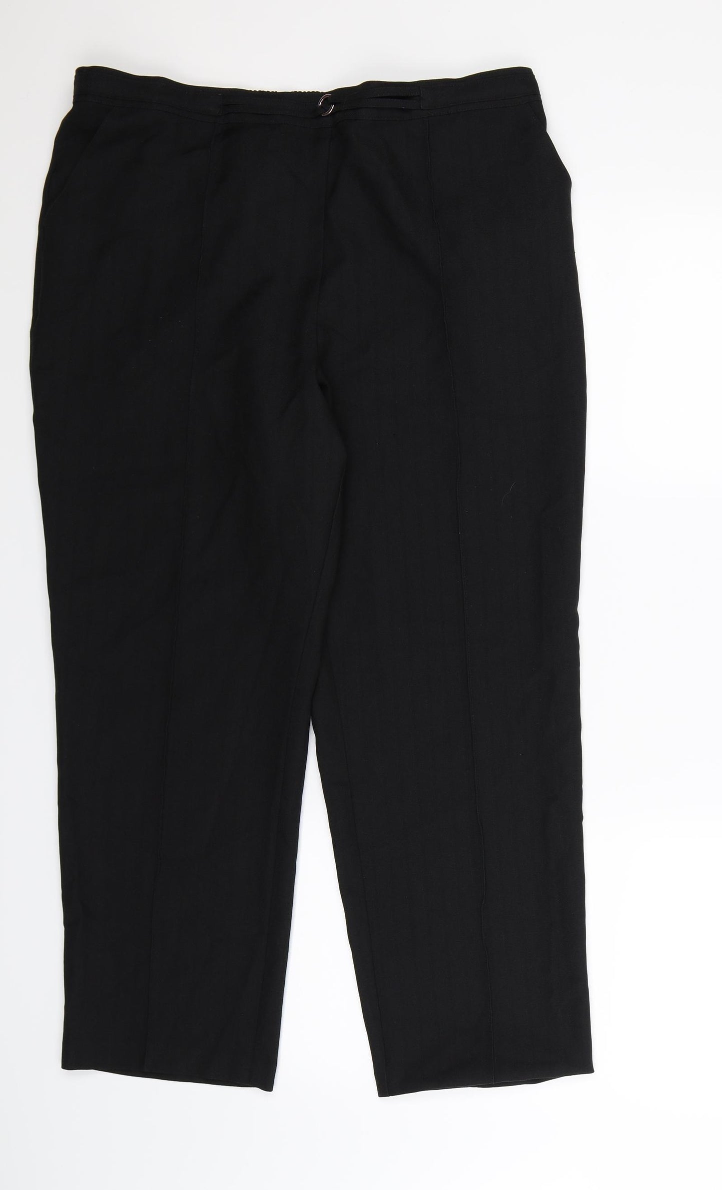Marks and Spencer Womens Black   Trousers  Size 16 L26 in